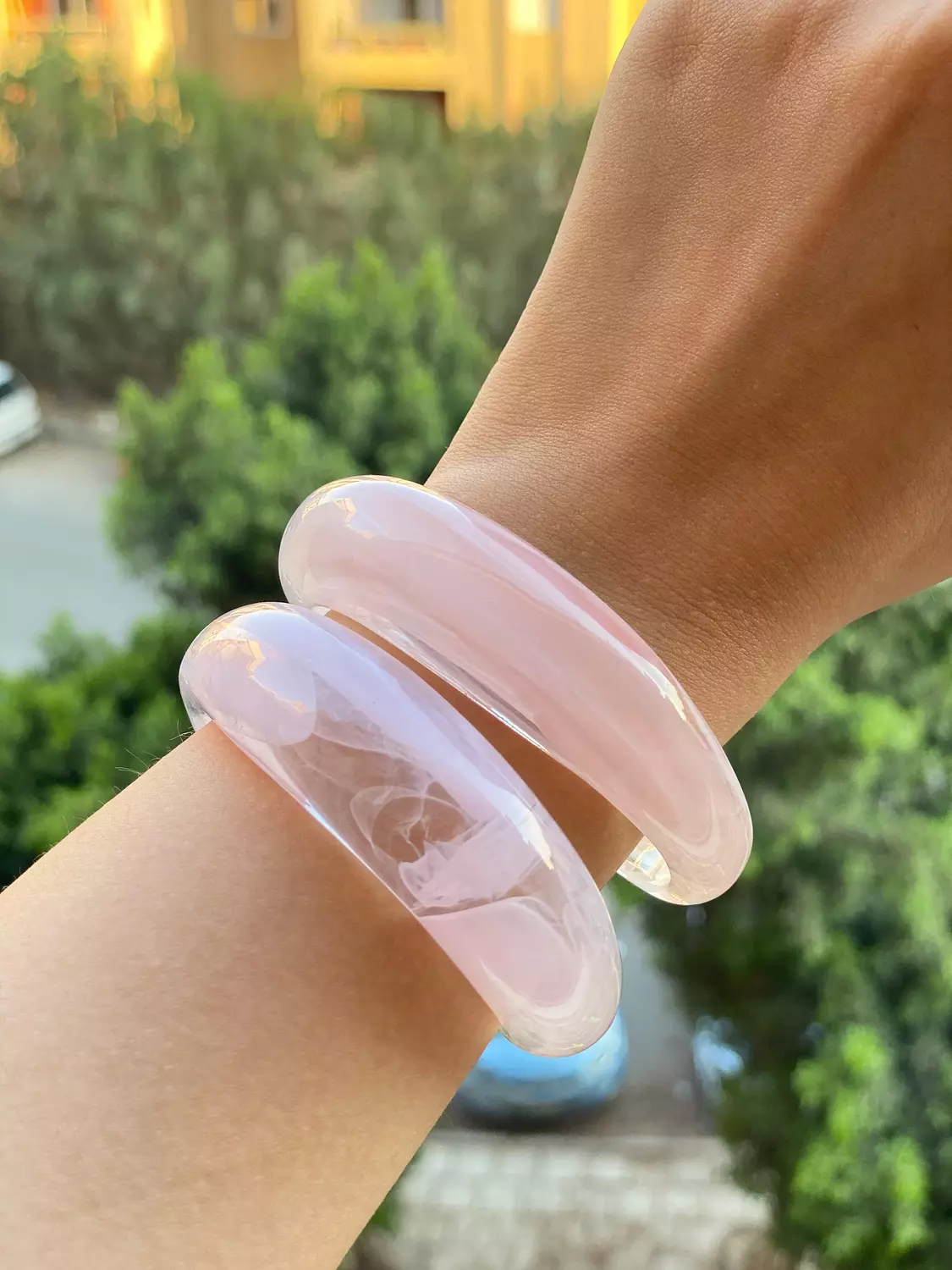 Blush glow bangles 2