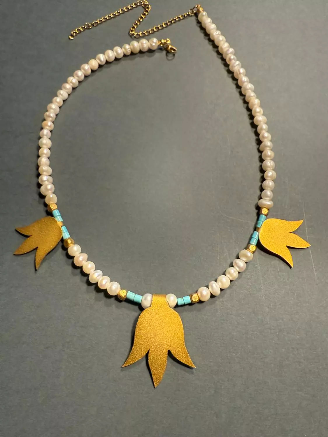 Pearl lotus necklace 1