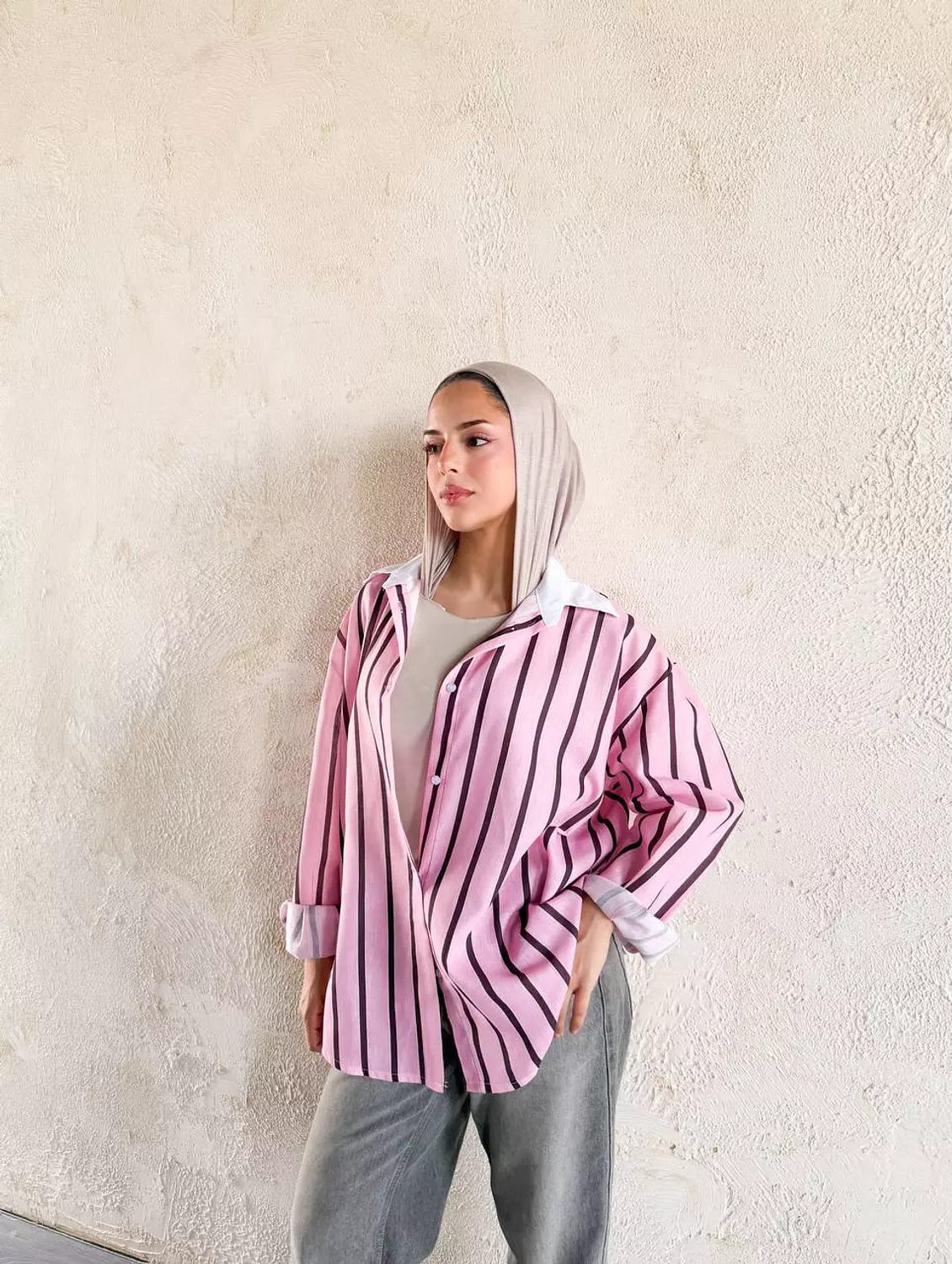 Pink Striped Shirt 4