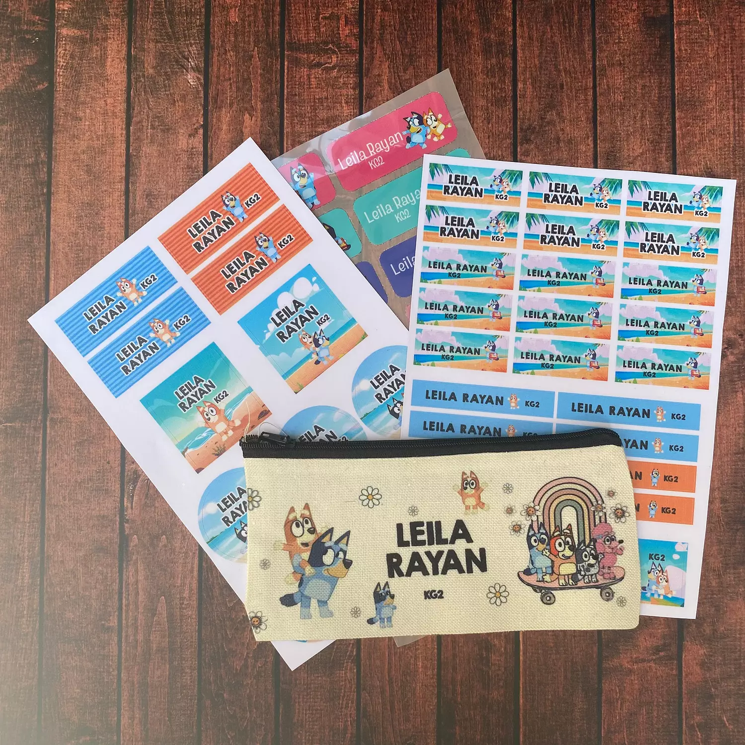 Bluey School Labels 1