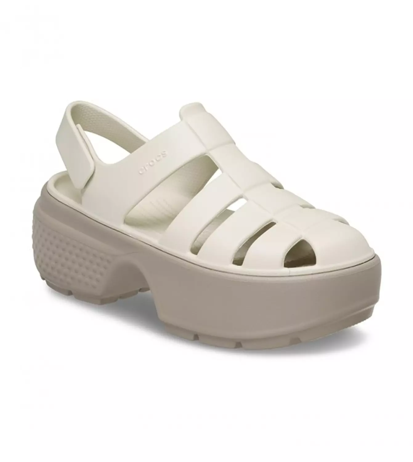 CROCS STOMP FISHERMAN SANDAL BEIGE 2