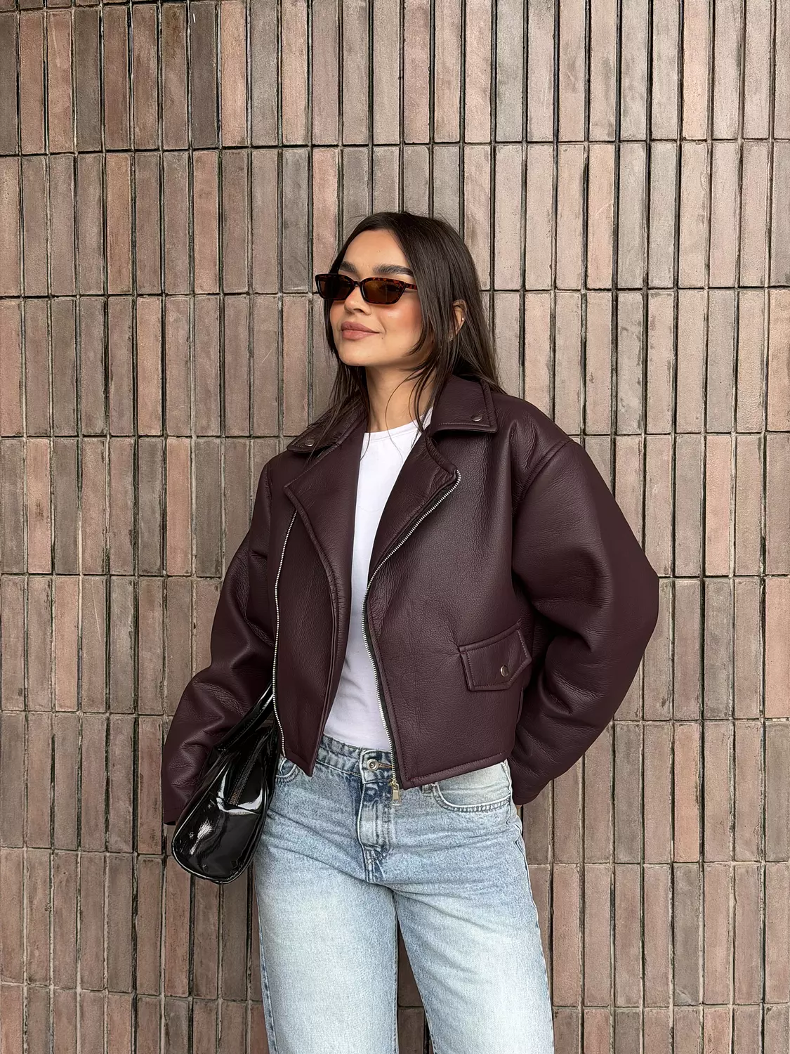 Loose Zipper Leather Jacket 17