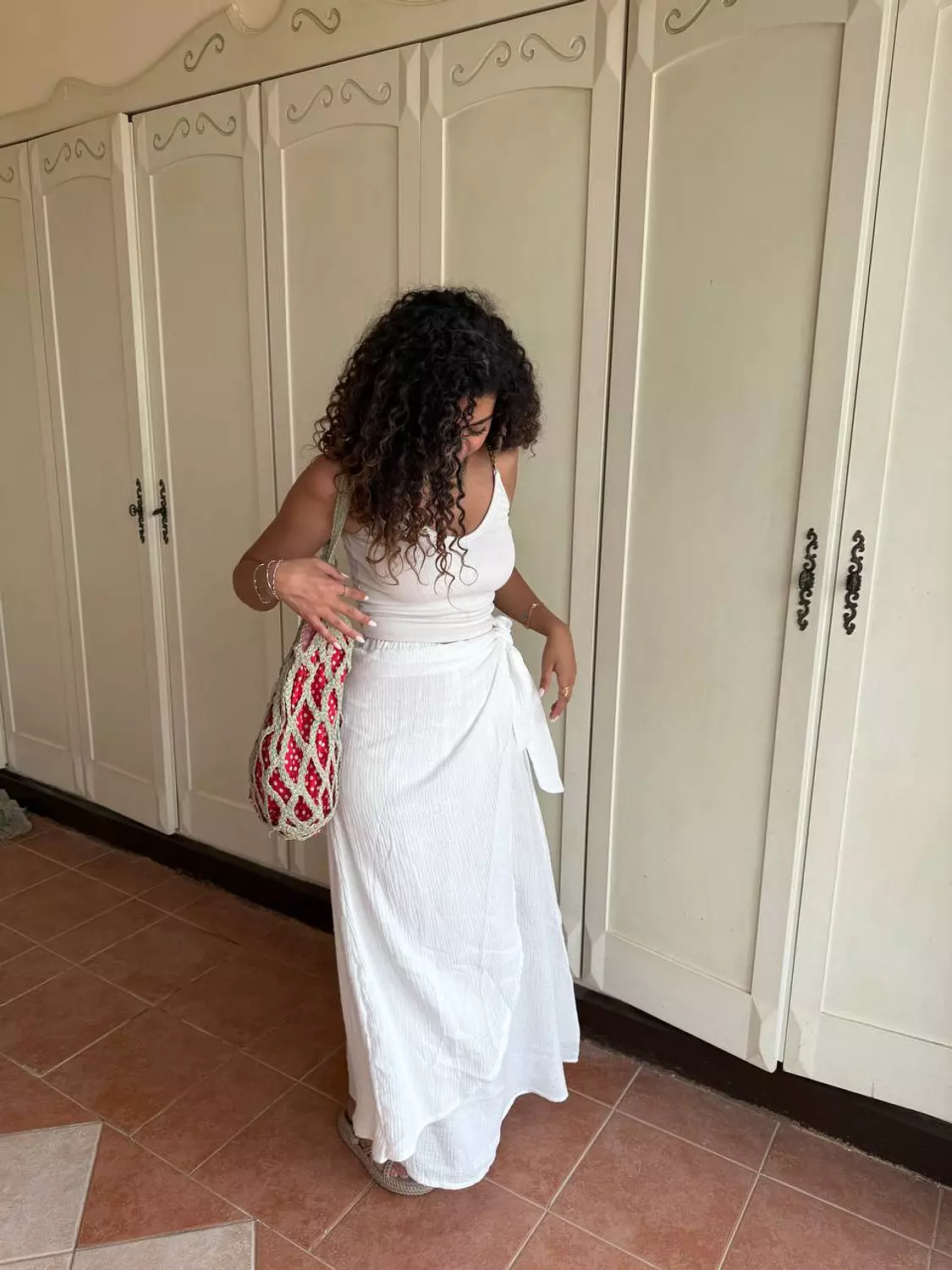 Crinkle-wrap skirt  image