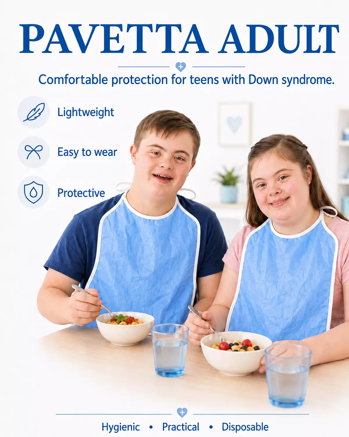 PAVTTA Adult Bib (Pack of 2 Pieces) | For Adults 1