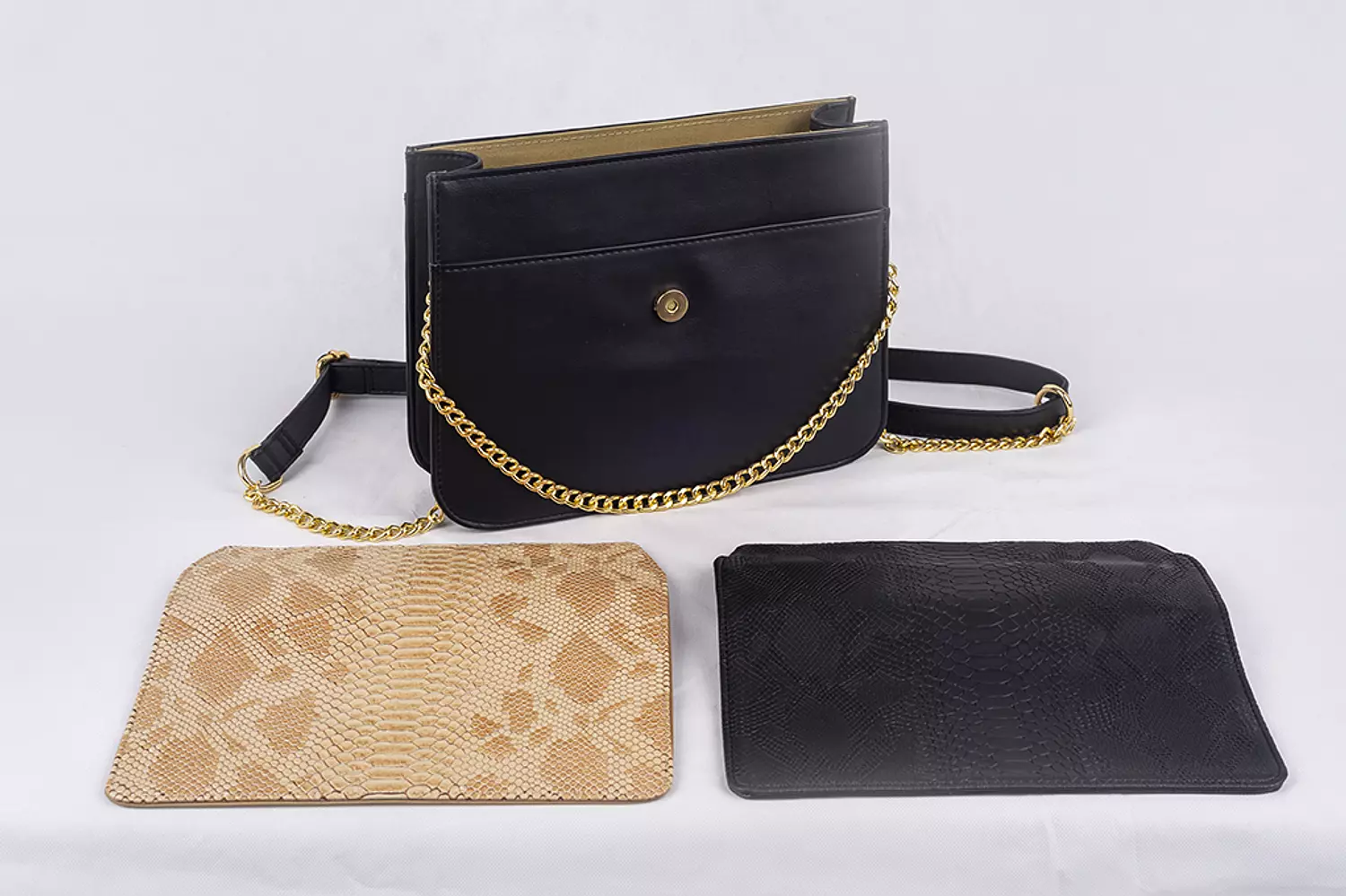 Black Cross Bag - Changeable Flap 6