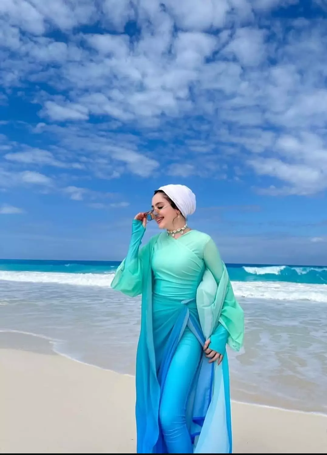 Shades of green burkini  2