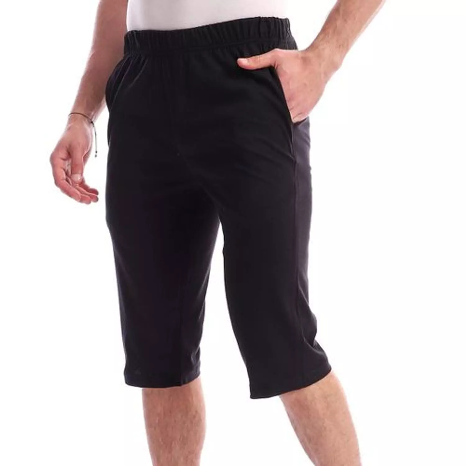 Cotton Plain Shorts - 5016 - Black hover image