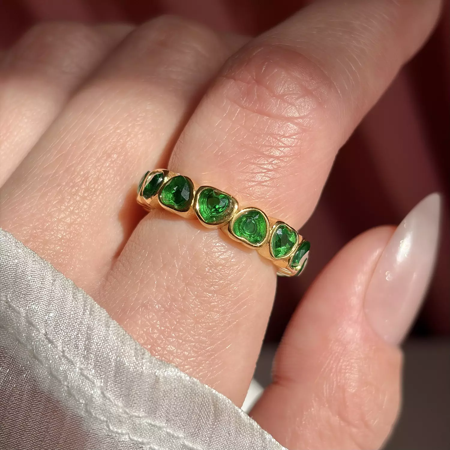 Small simple heart stainless steel ring  image