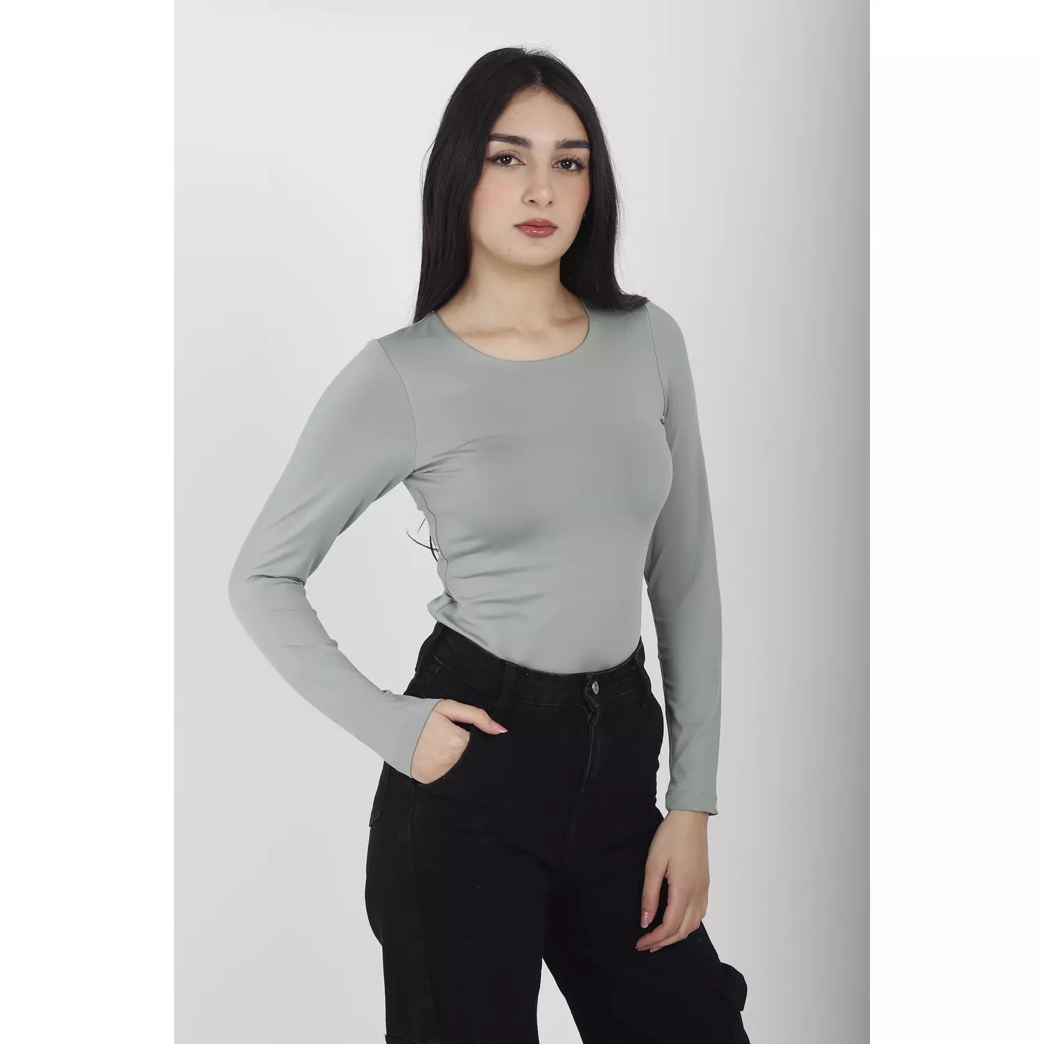 NEW-long sleeve top double layered (70% cotton+30% polyester) 9