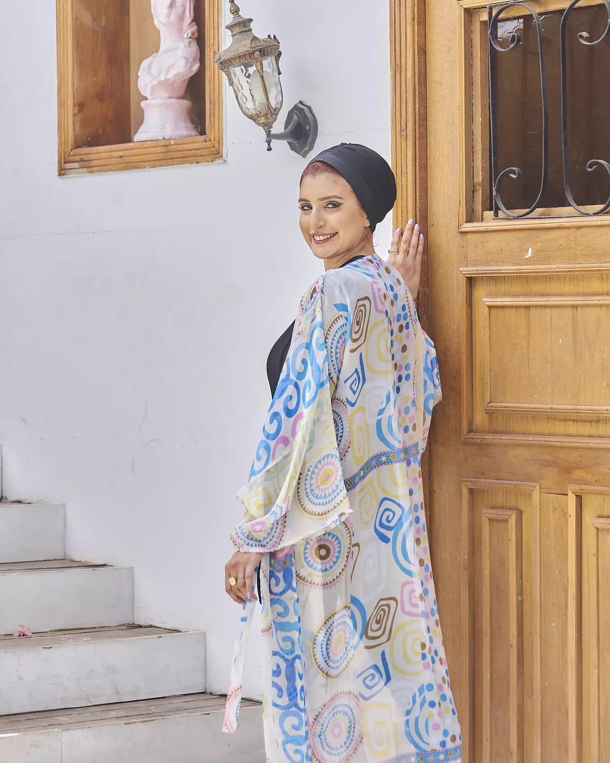 Natural chiffon cardigan image