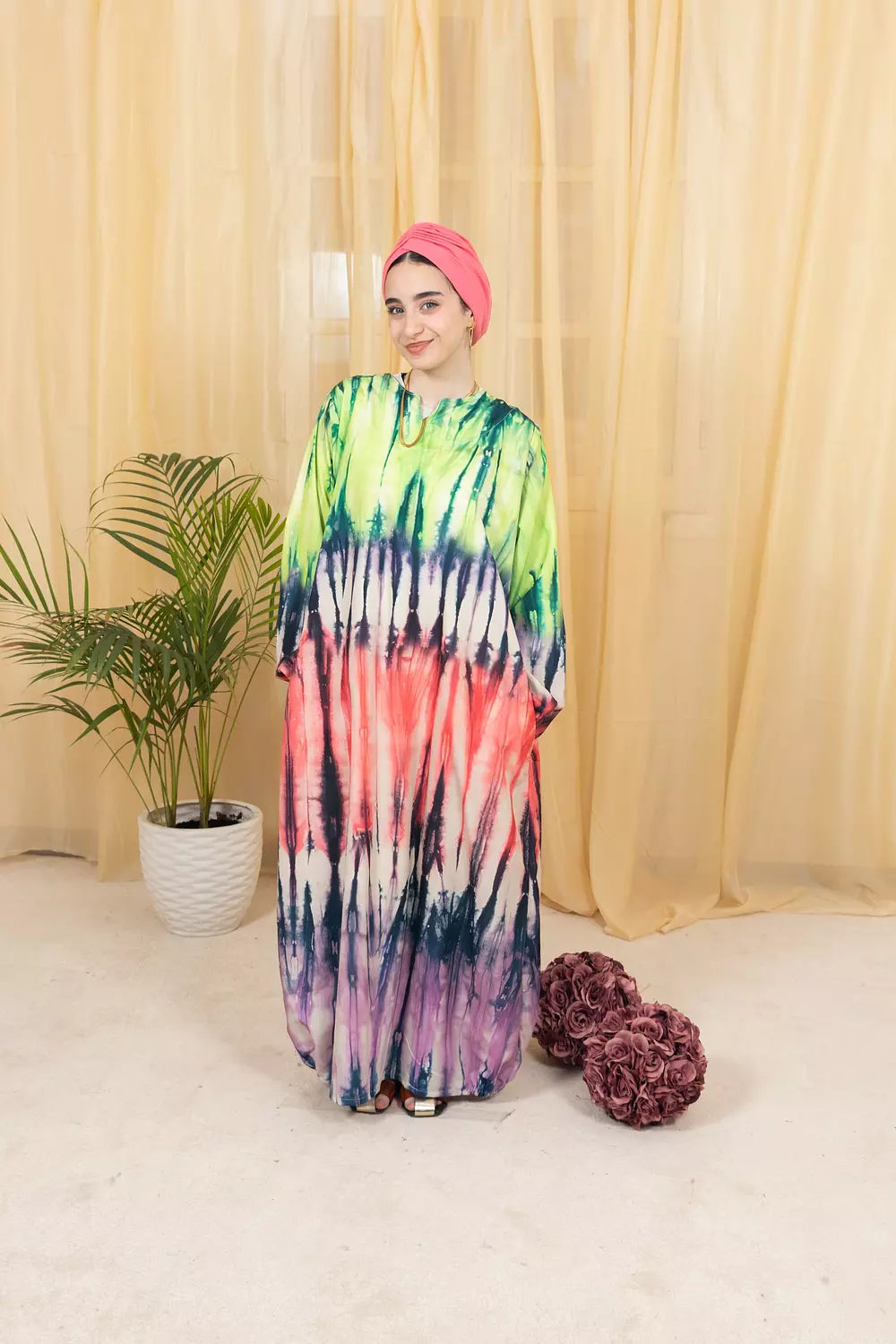 Linen viscos dress 4 6