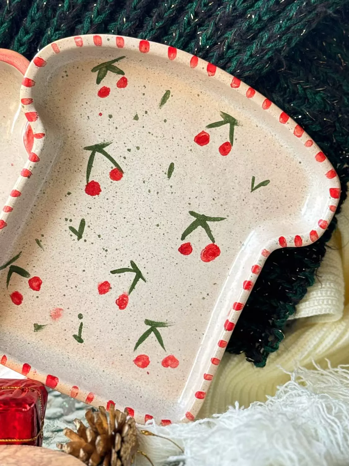 Cherry toast plate 2