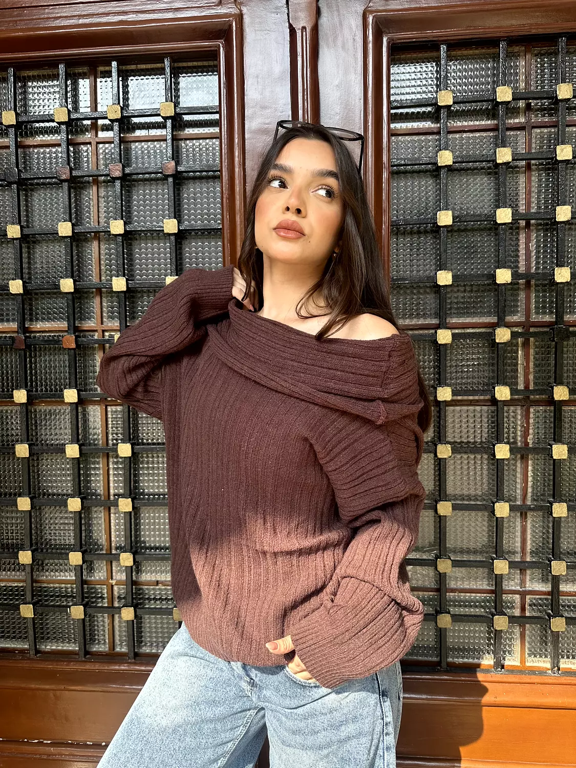 Off Shoulder Pullover 23