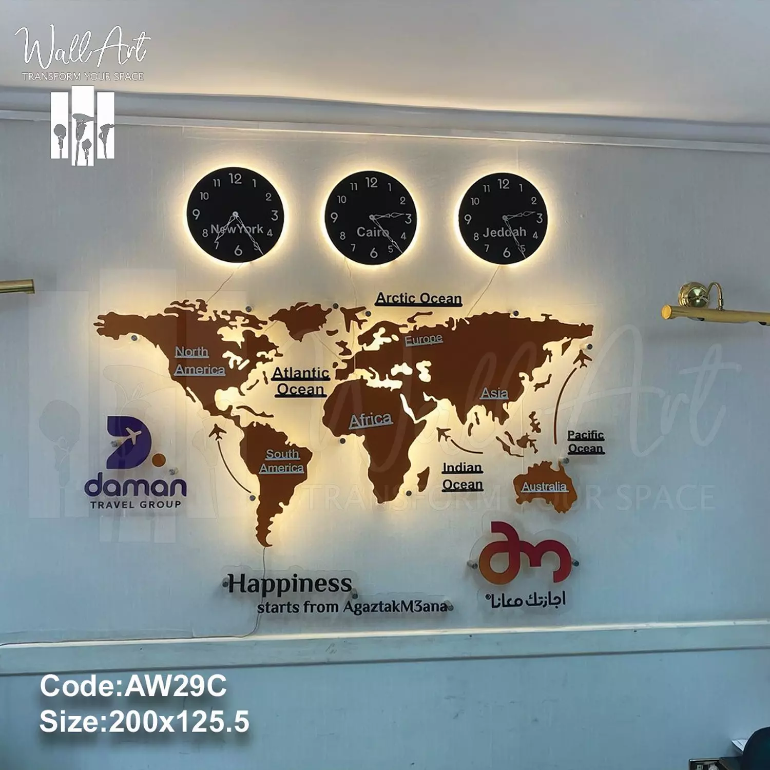 AW29-Lighted Acrylic Map   4