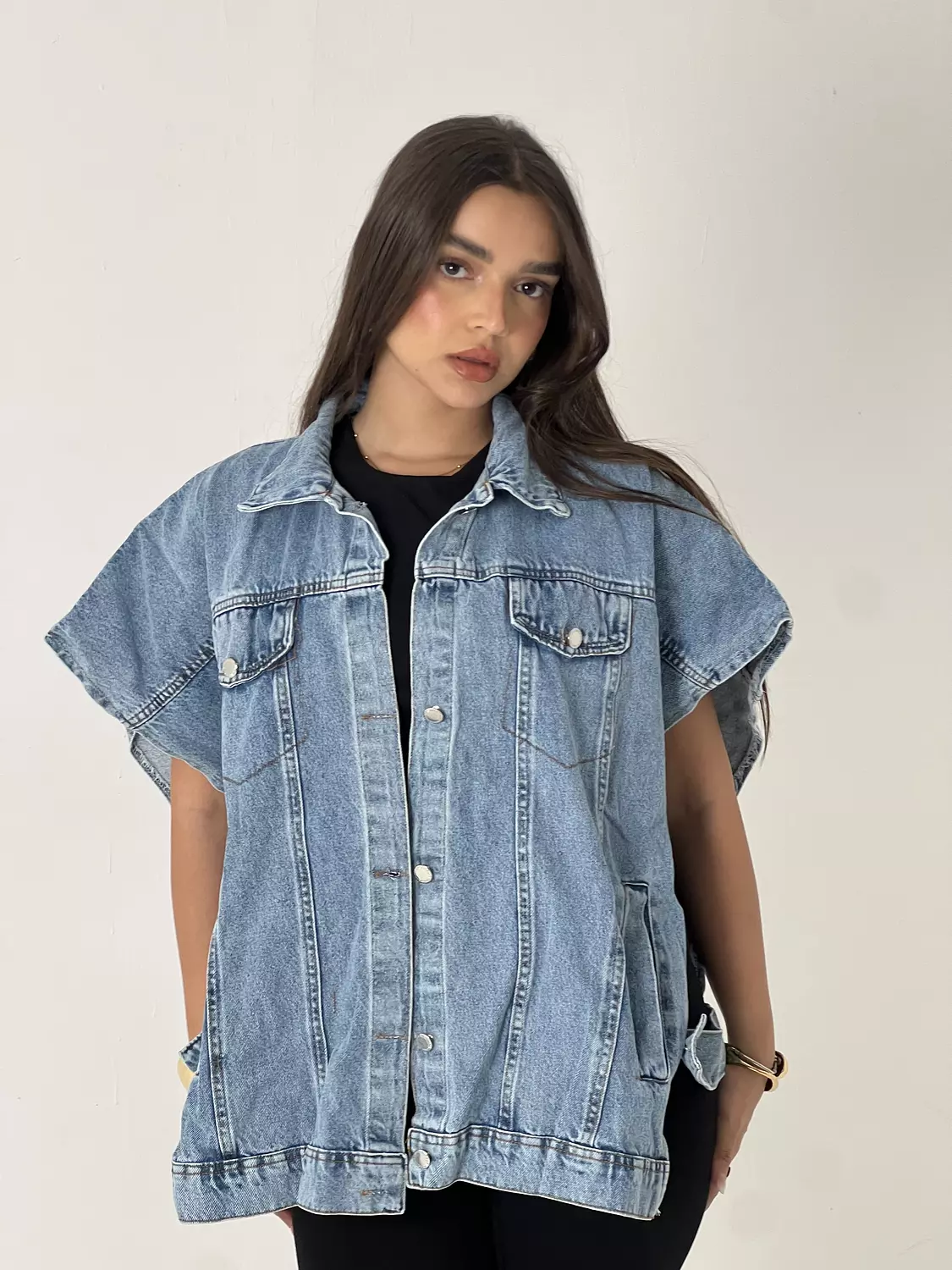 Denim vest light blue 4