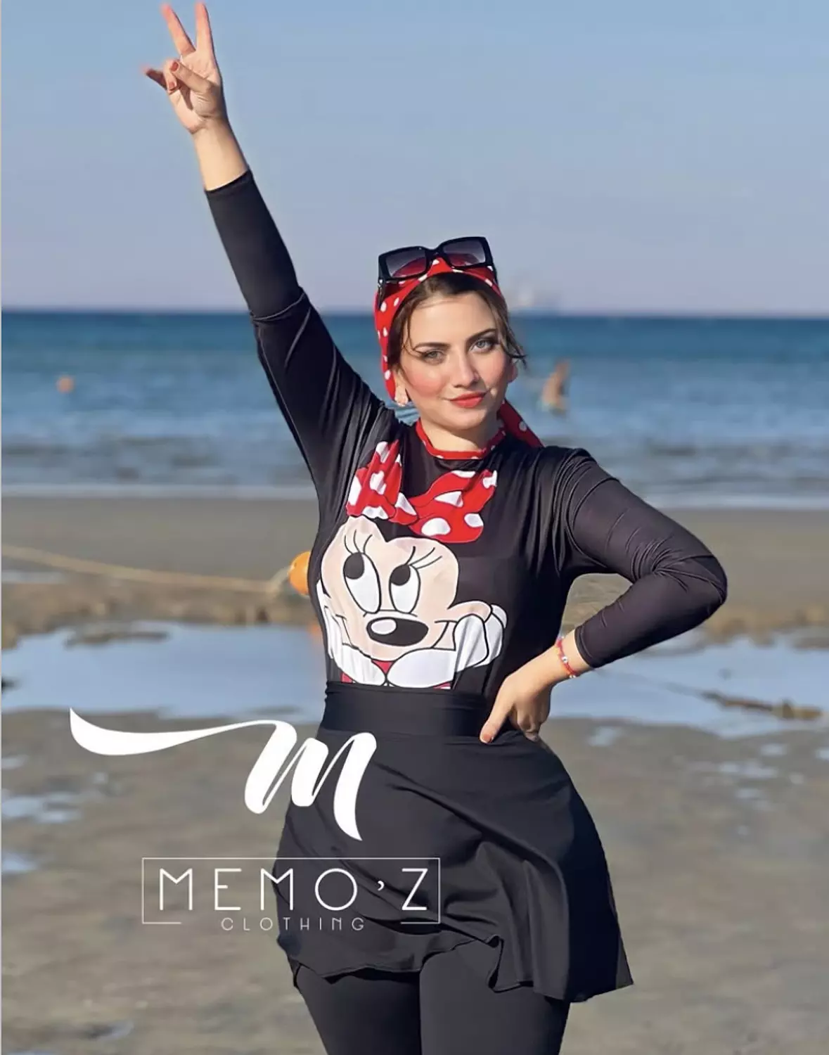 Minnie Mouse swim top 2
