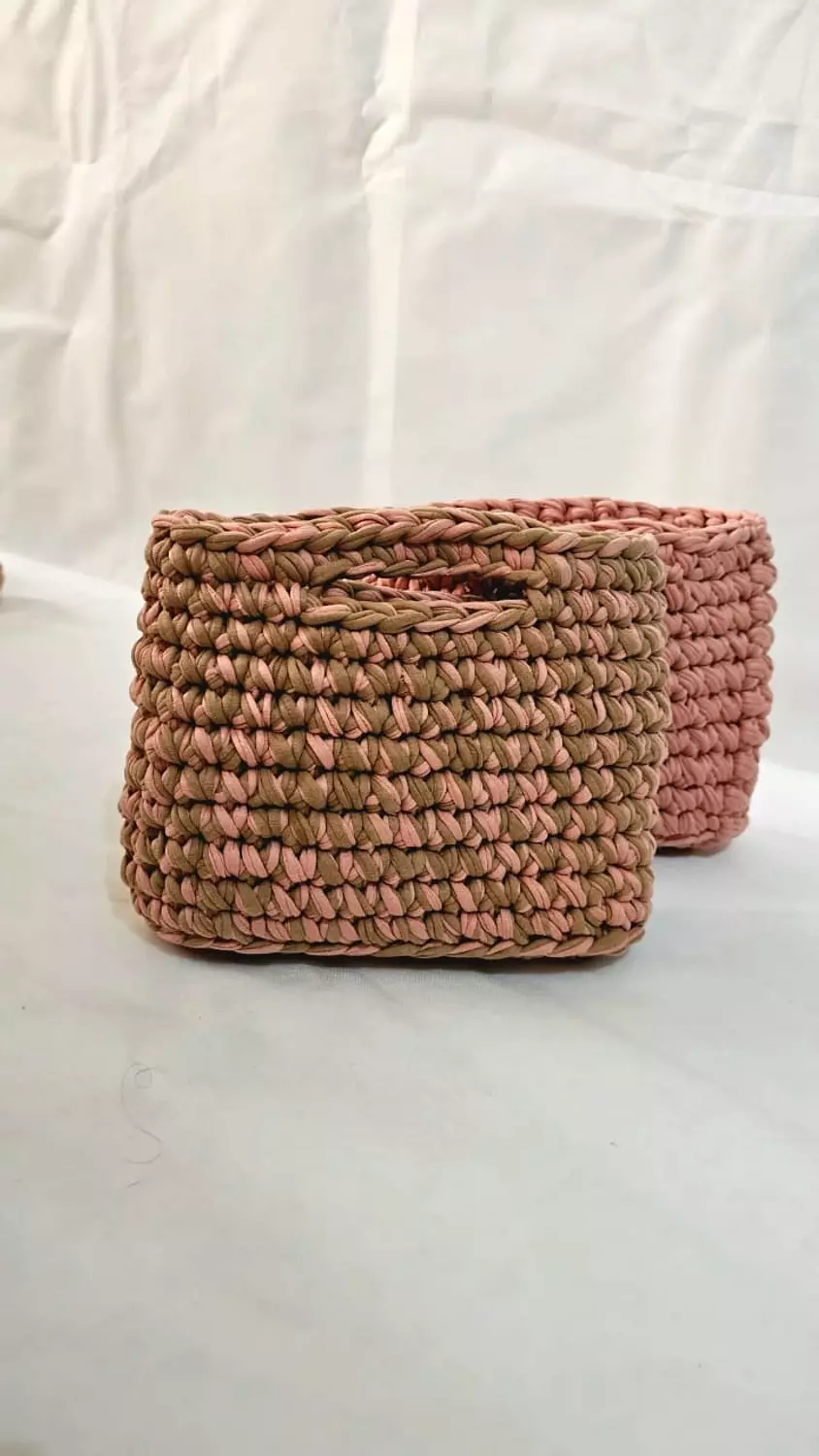 Peachy Loop – Handwoven Crochet Clutch 14