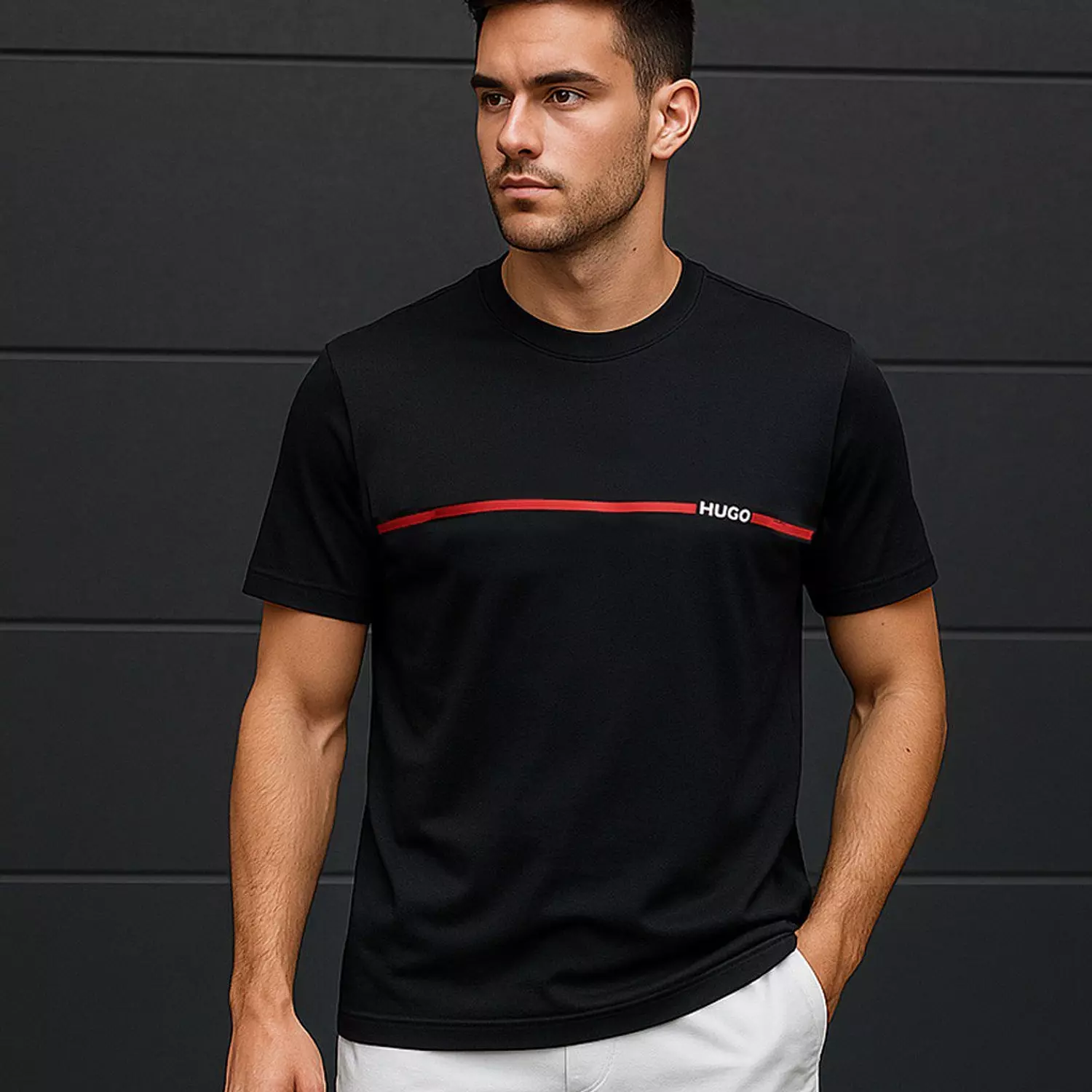 Tshirt Hugo Red Line image