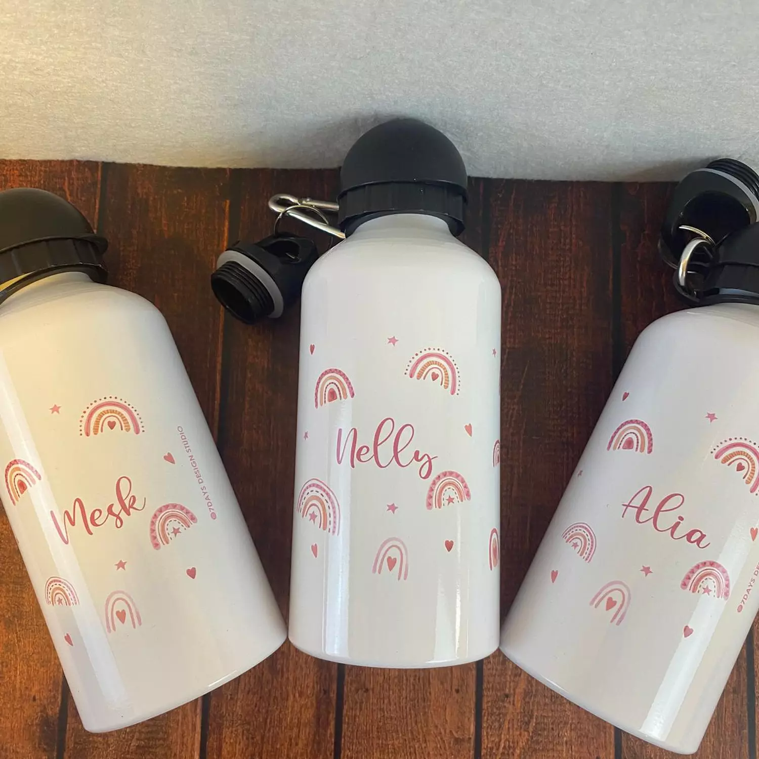 Pink Rainbow Water Bottle            1