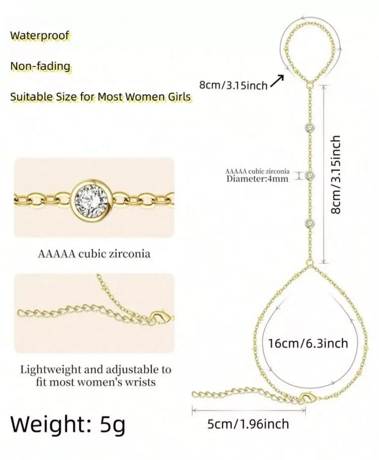 Crystal Hand Chain 1