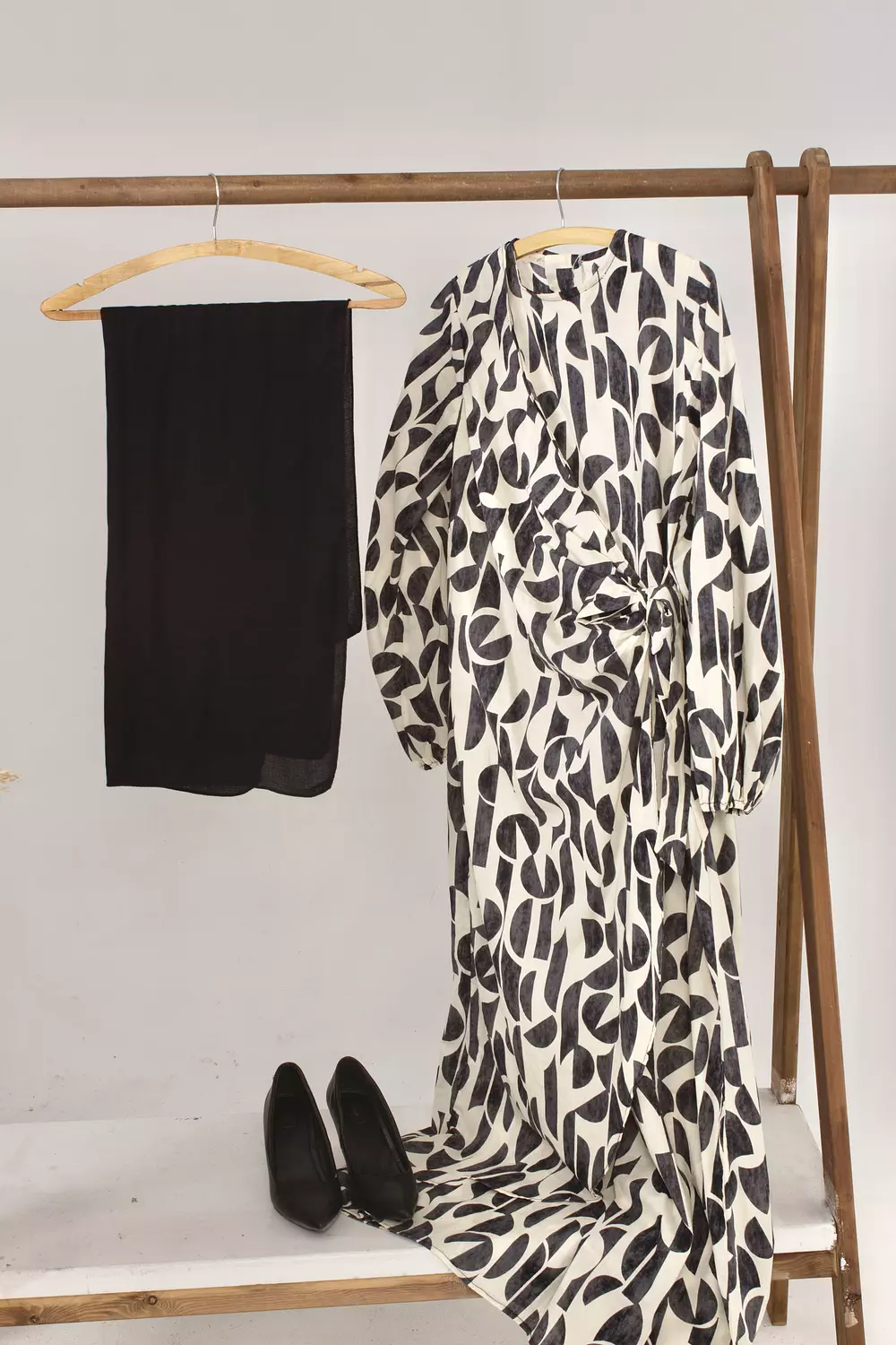 Qamar wrapped dress 4