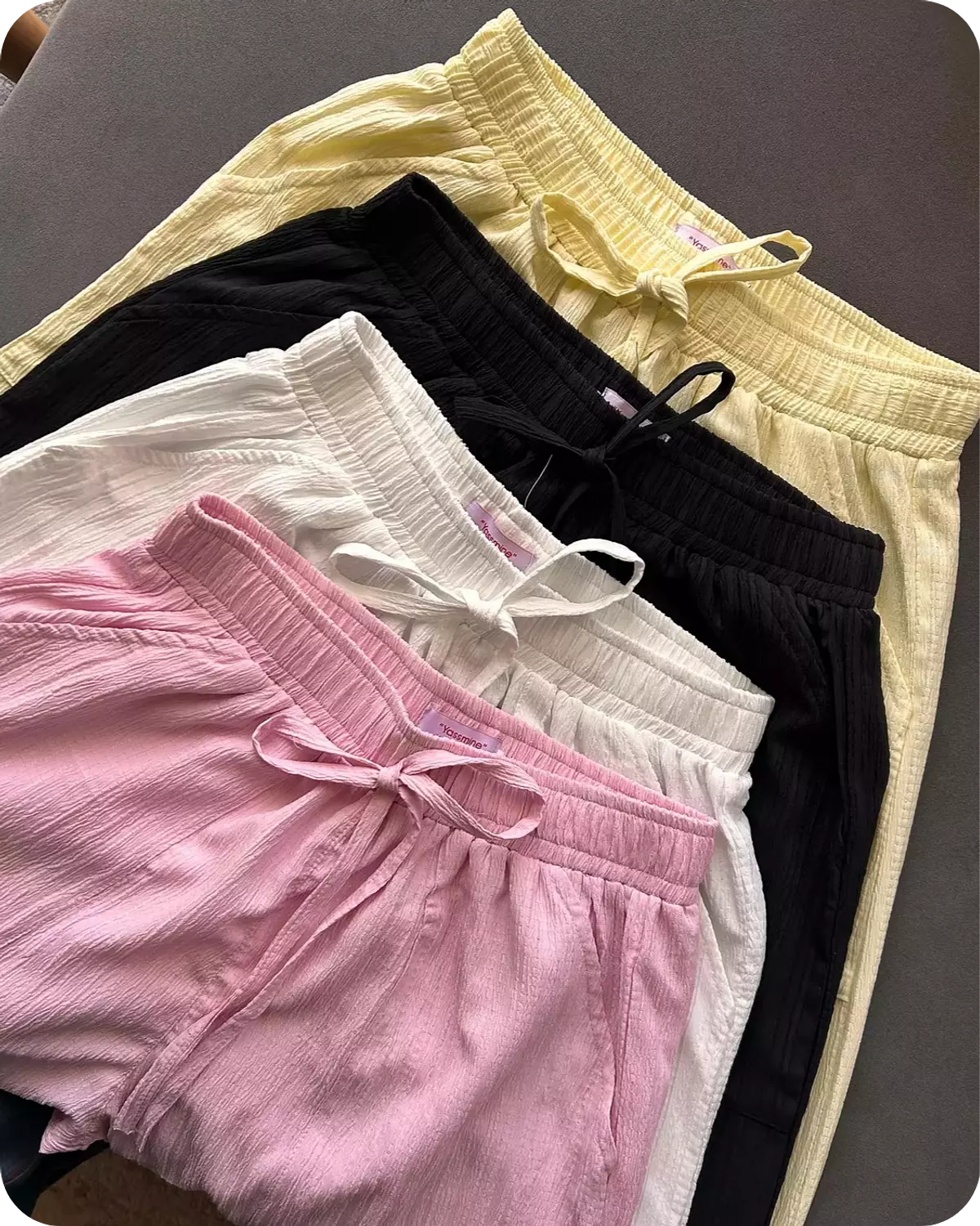 <p style="text-align: justify"><strong><span style="color: #330610">Pastel pants</span></strong></p>