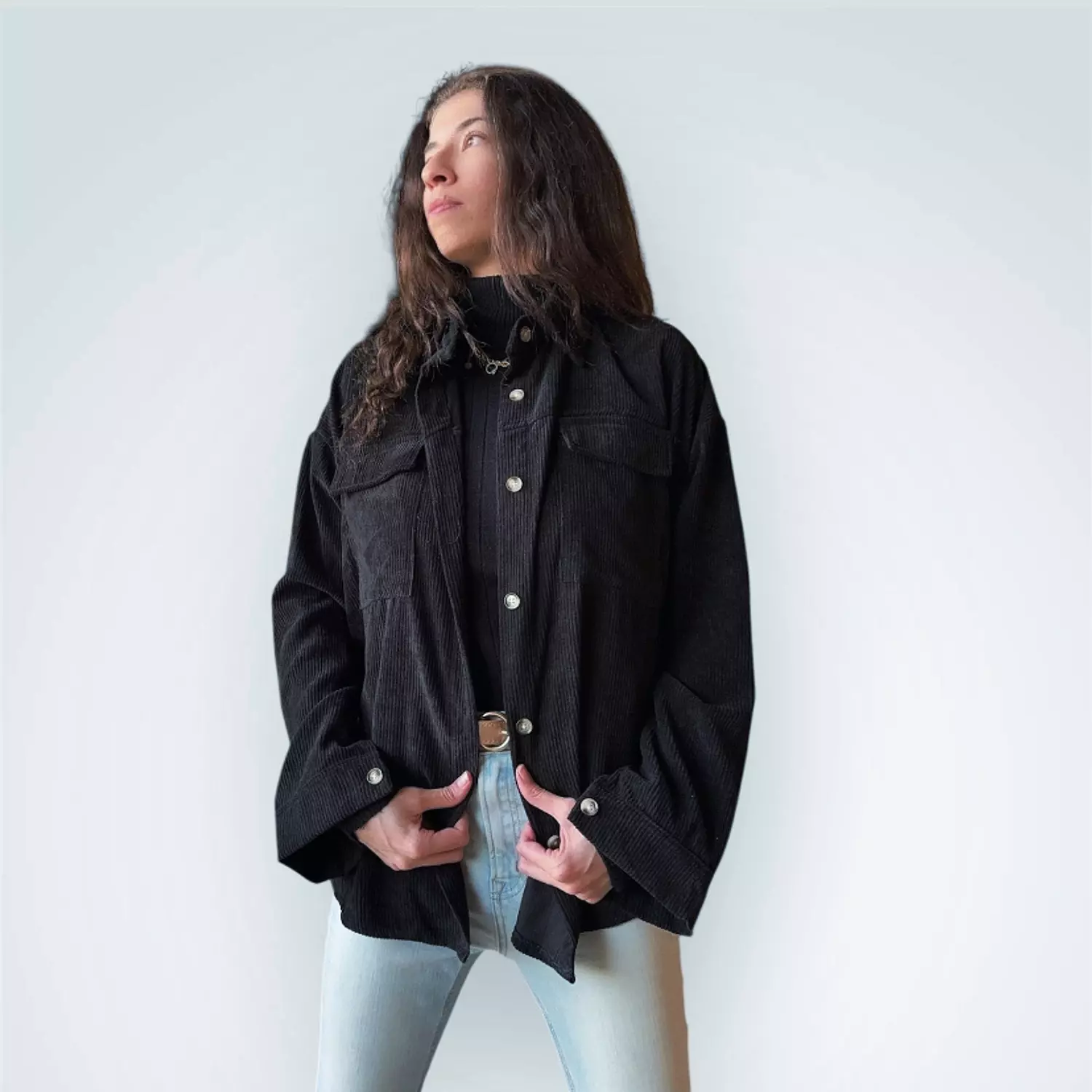 Charcoal Charm Corduroy image