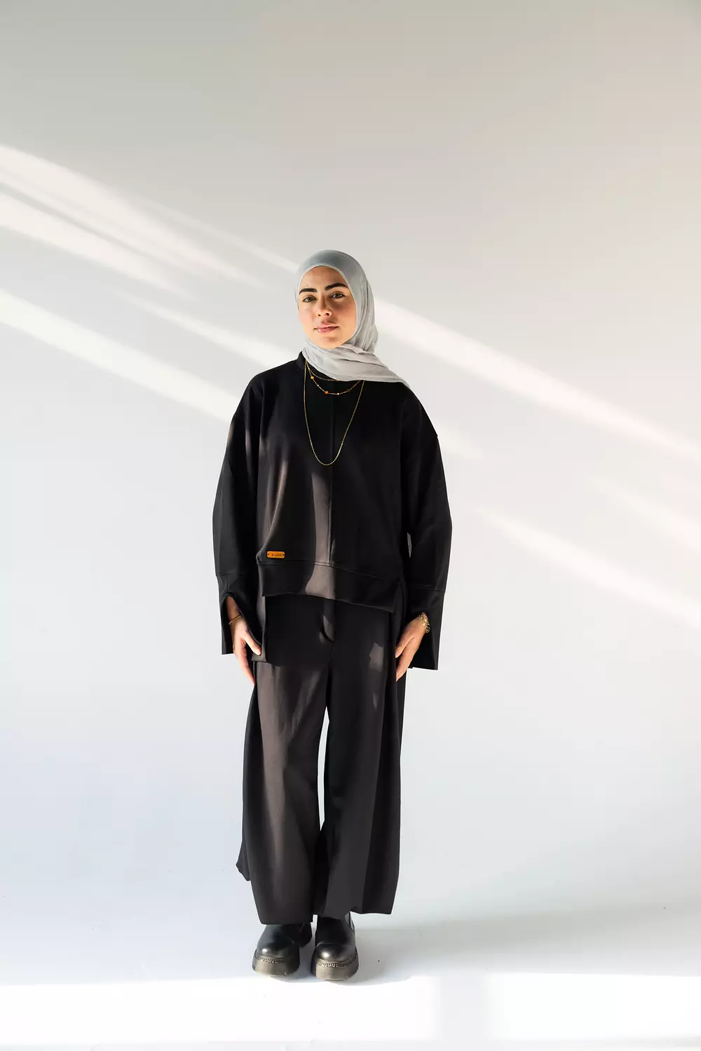 High Low Shirt in Black 2