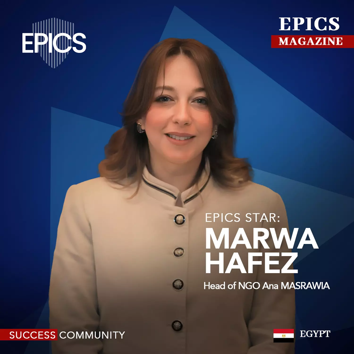 🎖️🌐MARWA HAFEZ ,( Story)-Head of NGO Ana Masrawia.