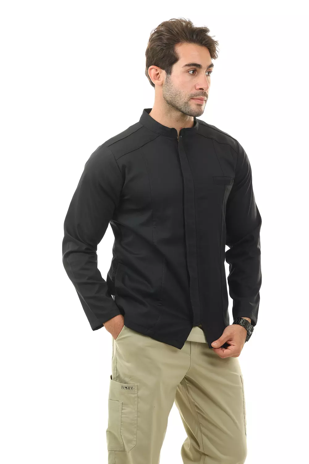 Black Imperial Lab Coat 1