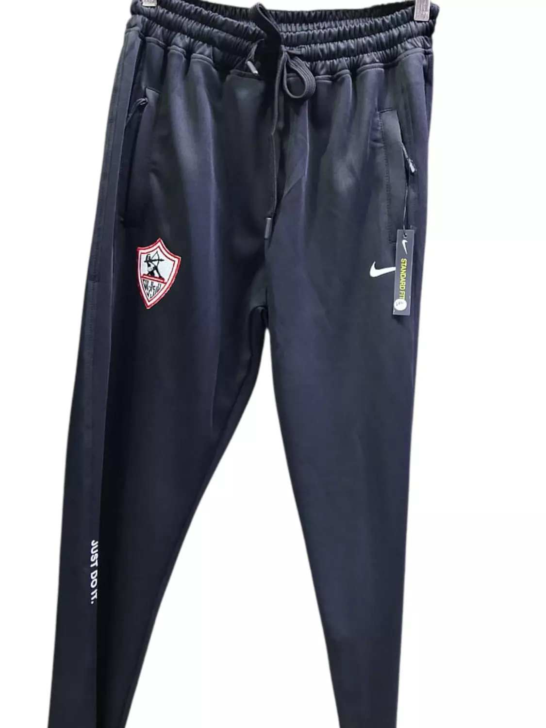 Black flat pants hover image