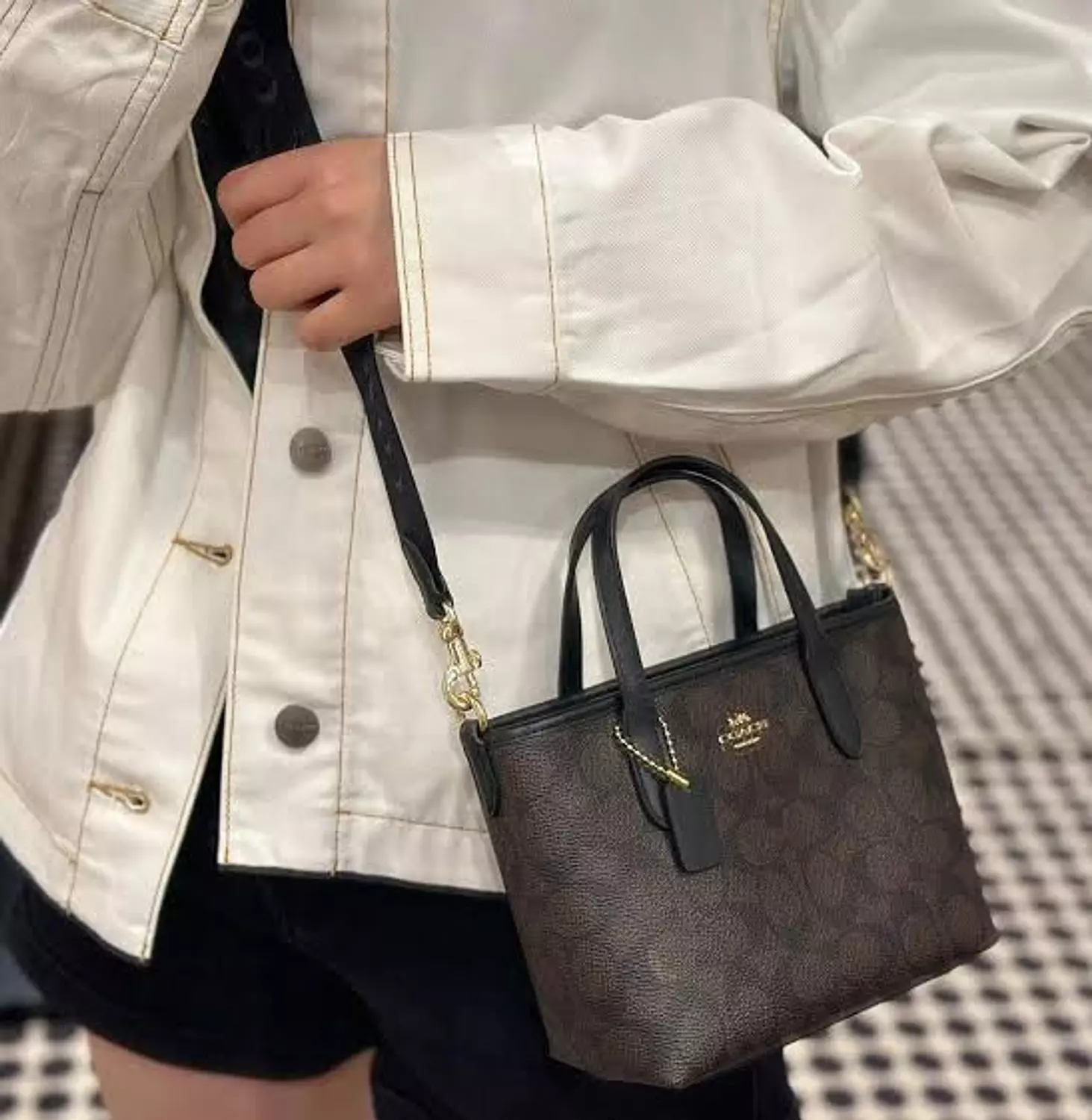 Coach City Mini Tote Bag In Signature Canvas 2