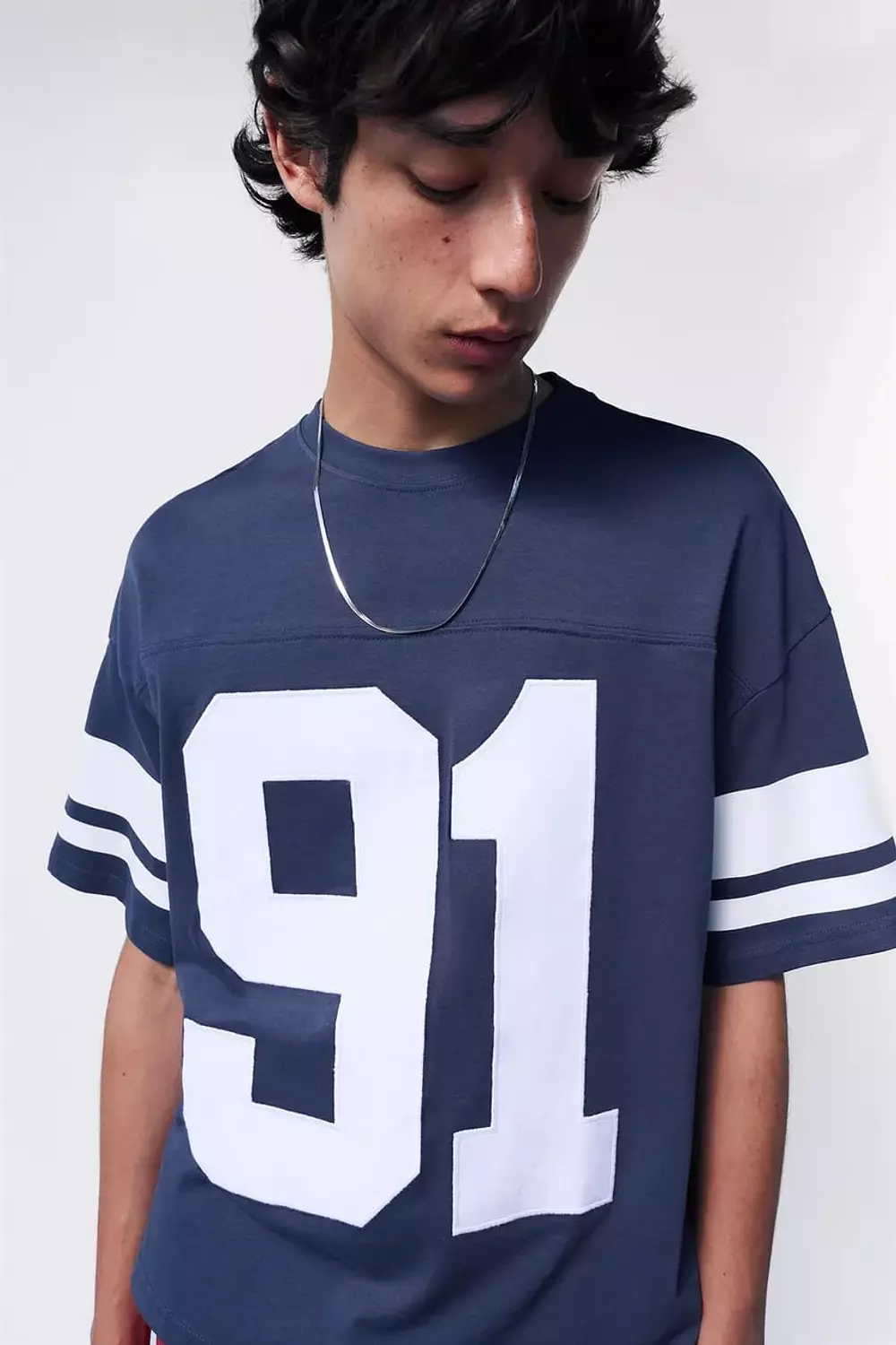 PULL&BEAR VARSITY 91 EMBROIDERED  T-SHIRT  2