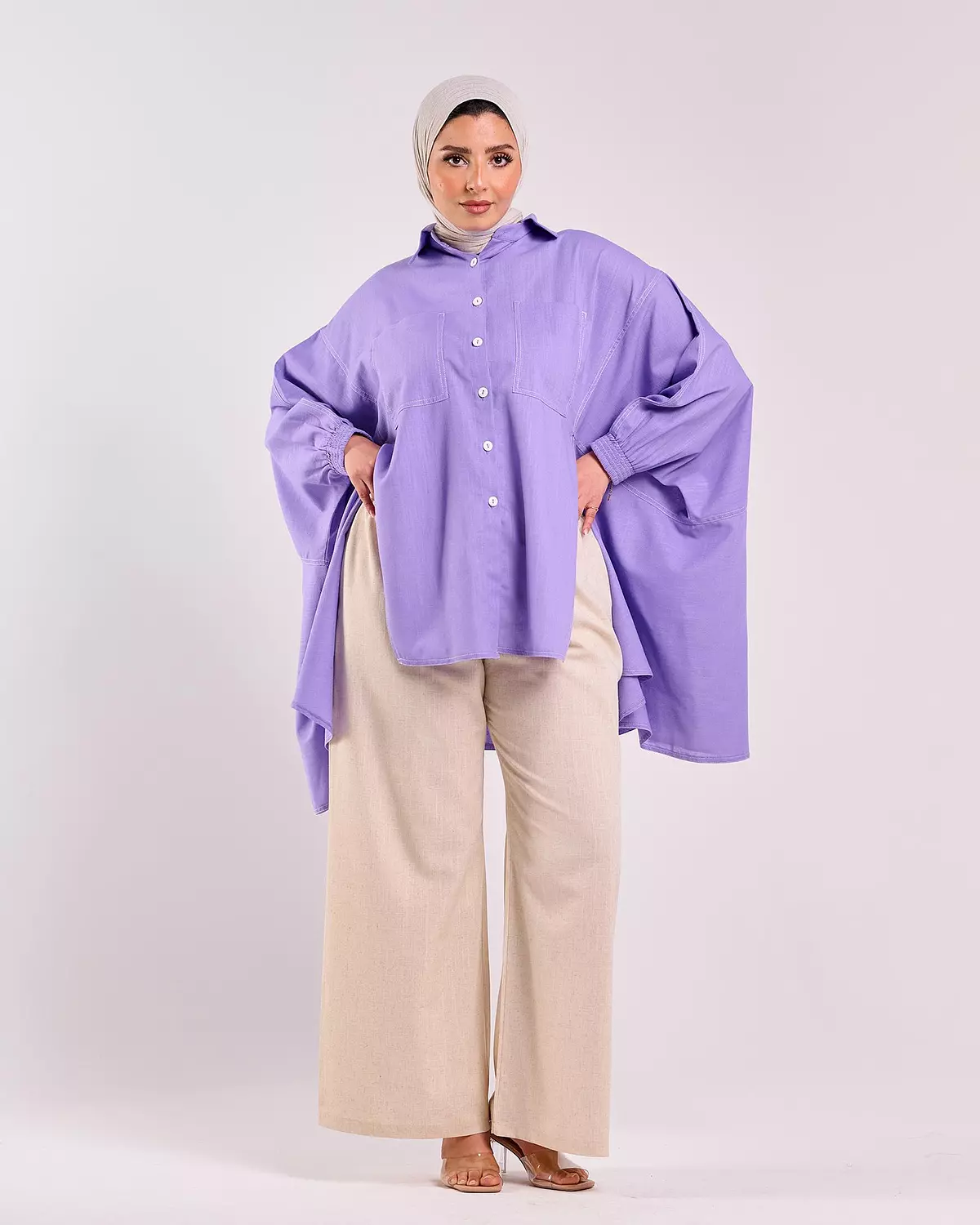 Slap Pants in Beige hover image