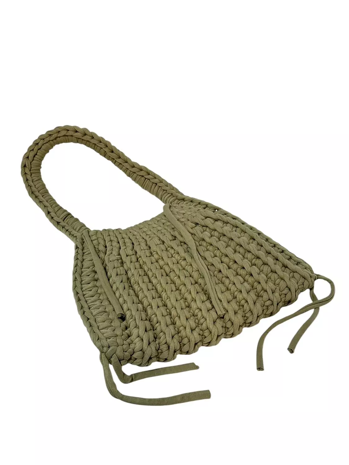 Crochet Bag Olive Green hover image