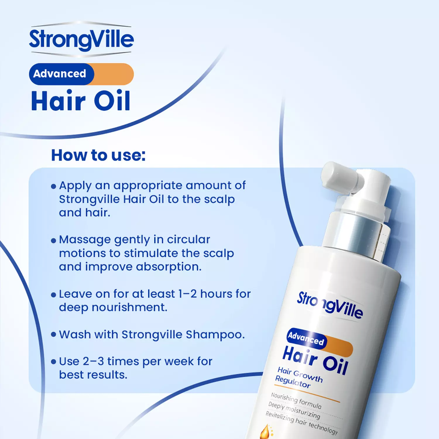 Strongville Advanced Hair Oil 200 ml 1