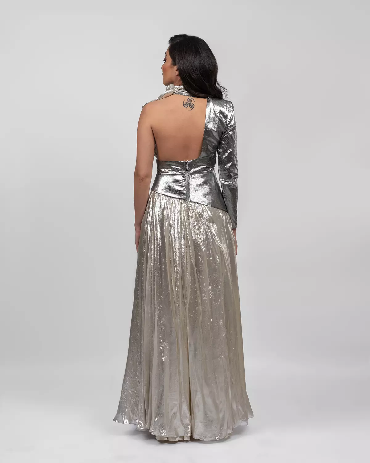 Celestial One-shoulder White Dress 5