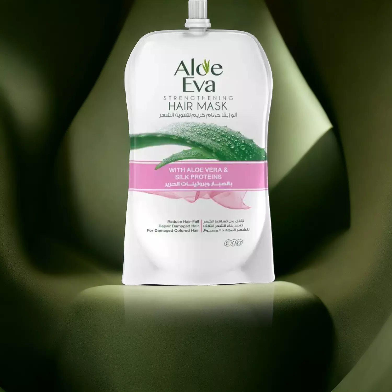 Aloe Eva Hair Mask Pouch With Aloe Vera & Silk Proteins - 250 gm image