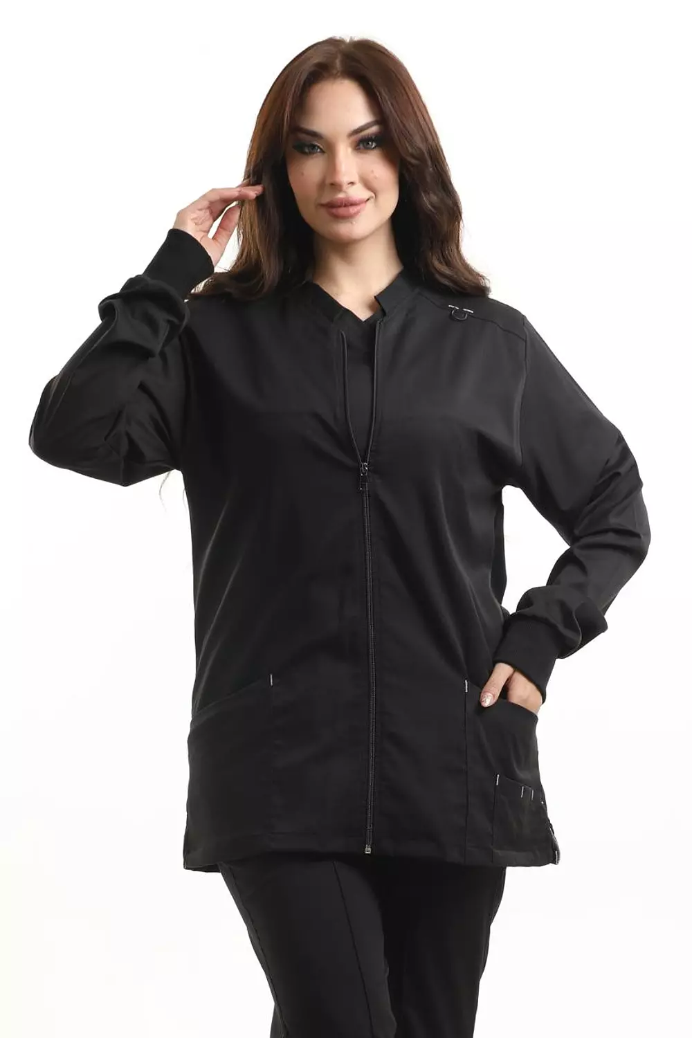 Black New Flexi Lab Coat 3