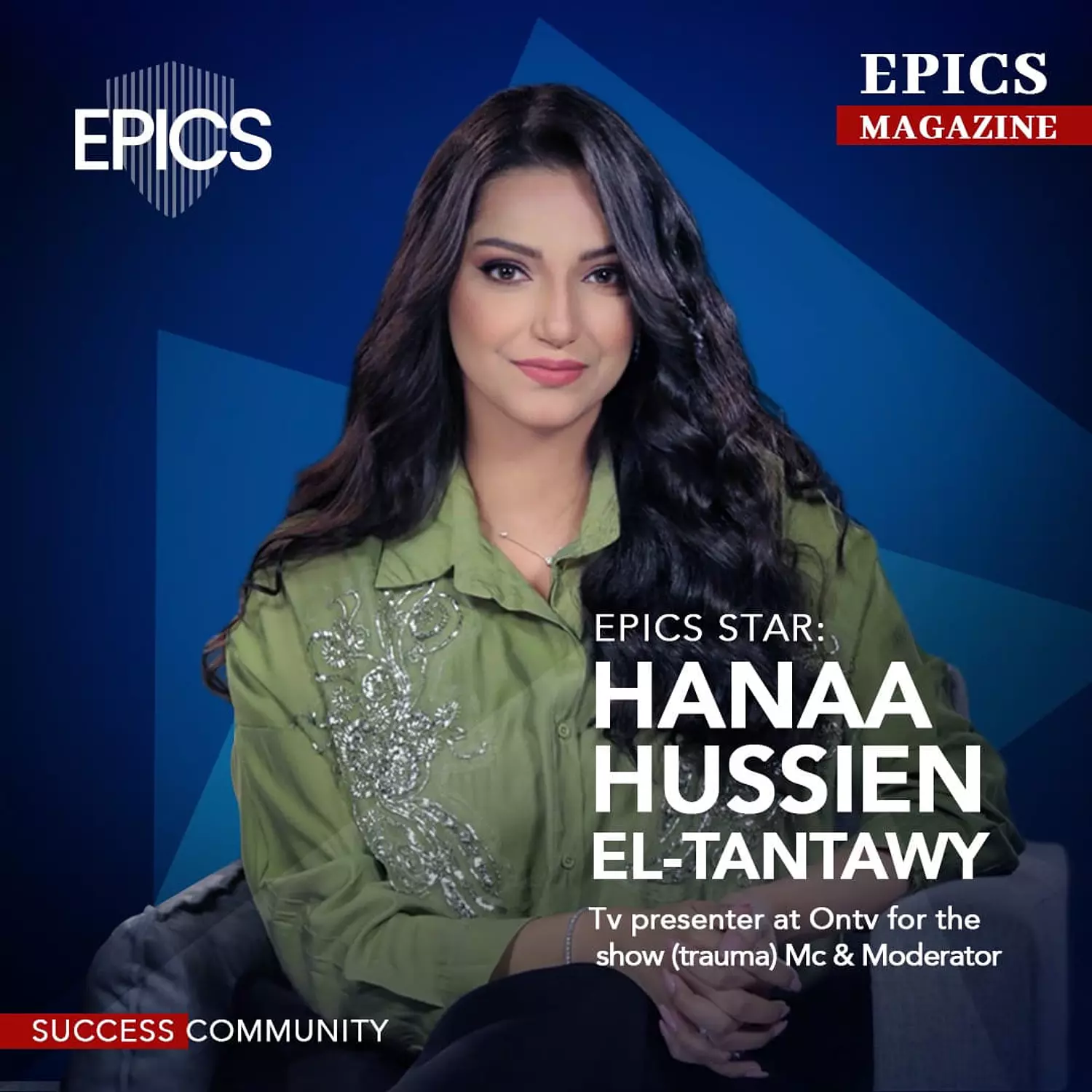 🎖️🌐 Hanaa Hussien El-Tantawy (story) _ Tv presenter at Ontv for the show “trauma”  Mc and moderator image