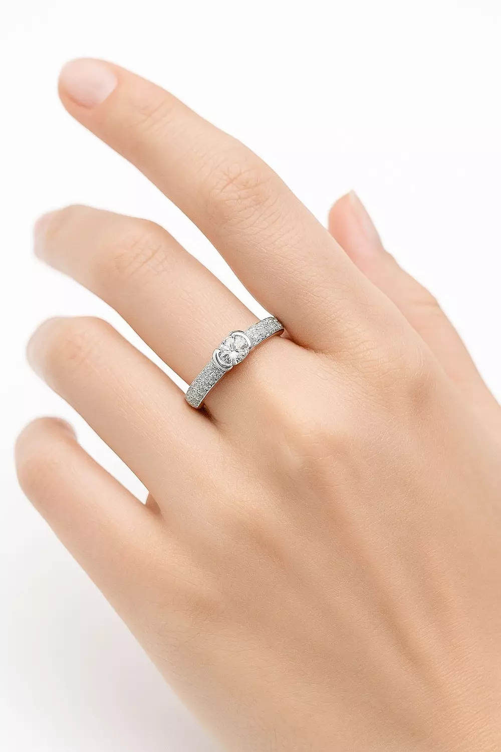 Silver Ring Diamond 1