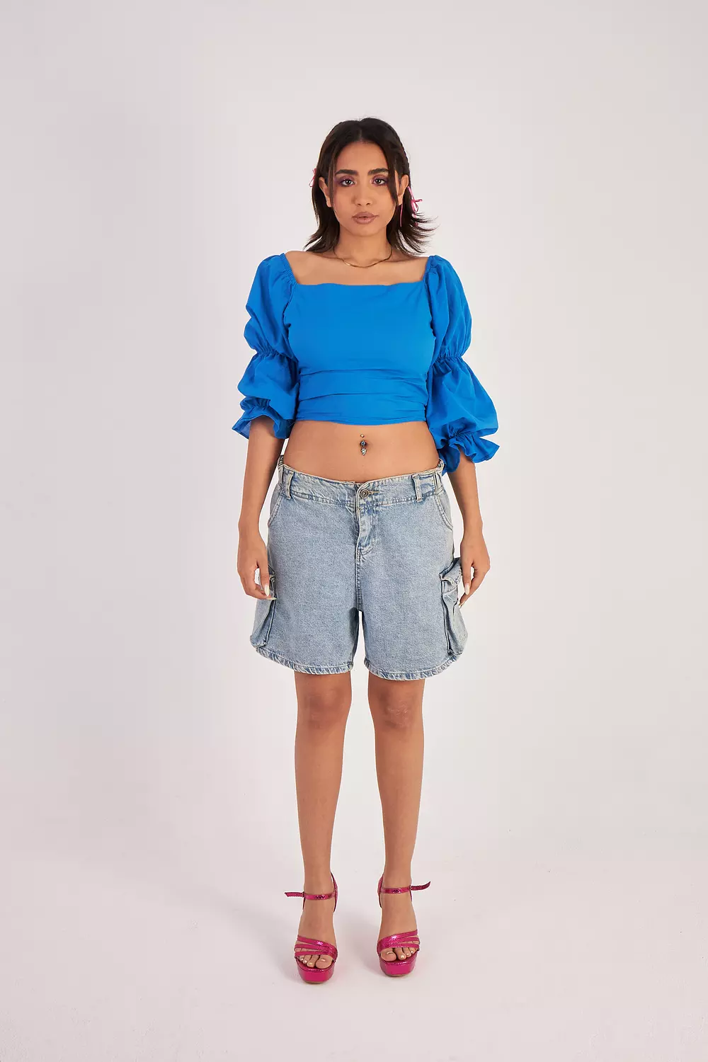 Bubble Bound Square Neck Top 1