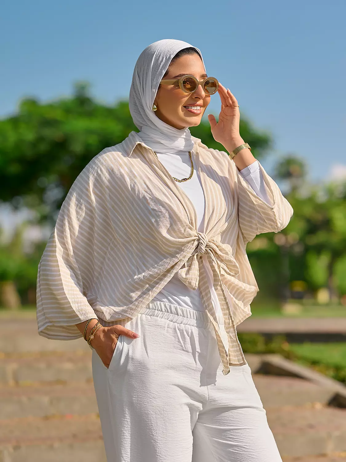 Linen Set in Olive
