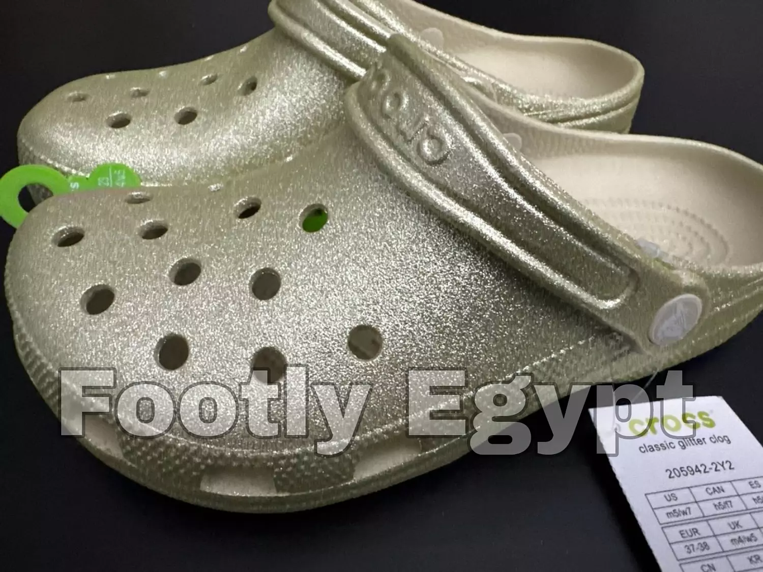 Crocs Classic Glitter Gold  image