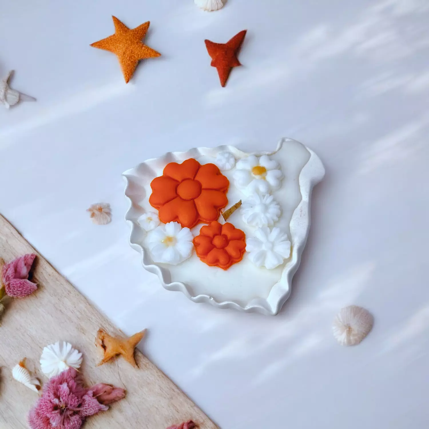 Marine Shell Dish Candle 1
