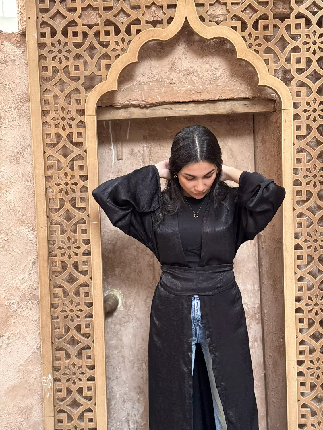 Shimmer Belted Kaftan 11