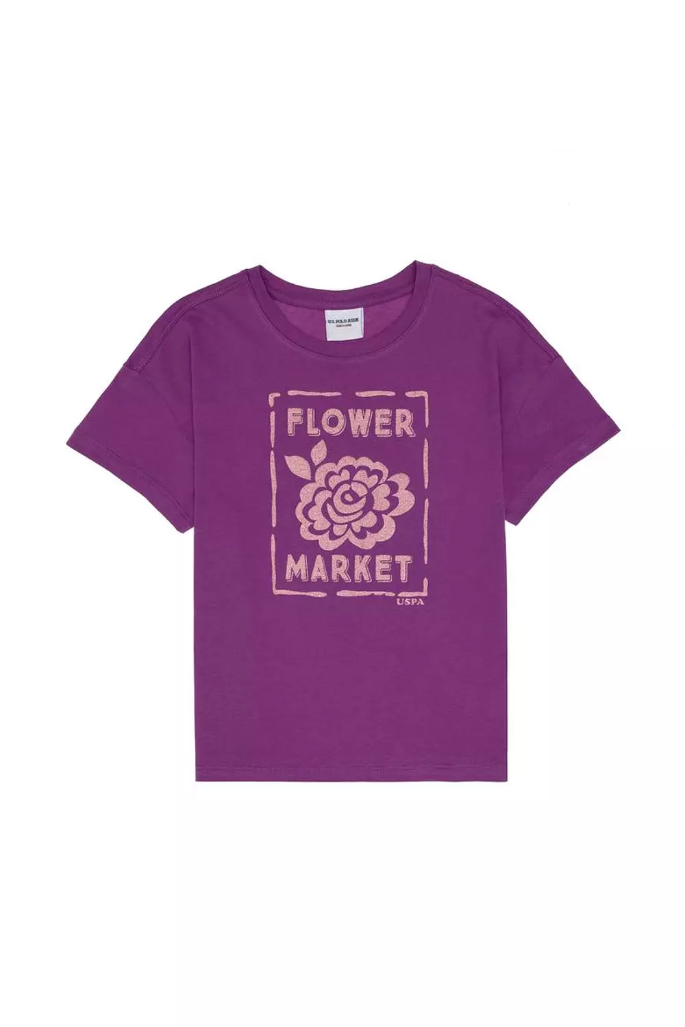T.shirt U S polo Flower print  image