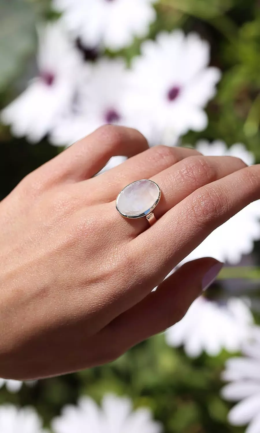 Moonstone Oval ring image