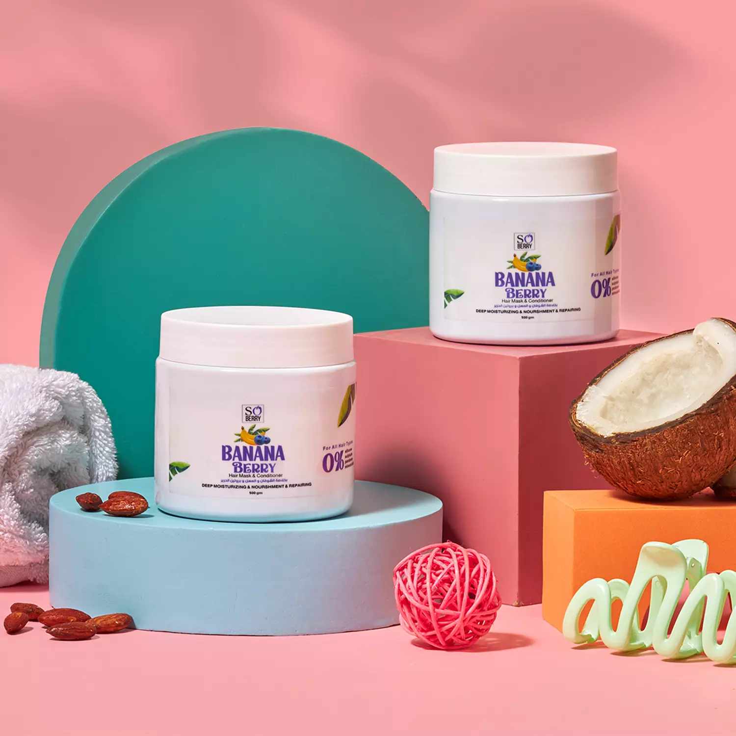 Banana Berry Hair Mask & Conditioner image