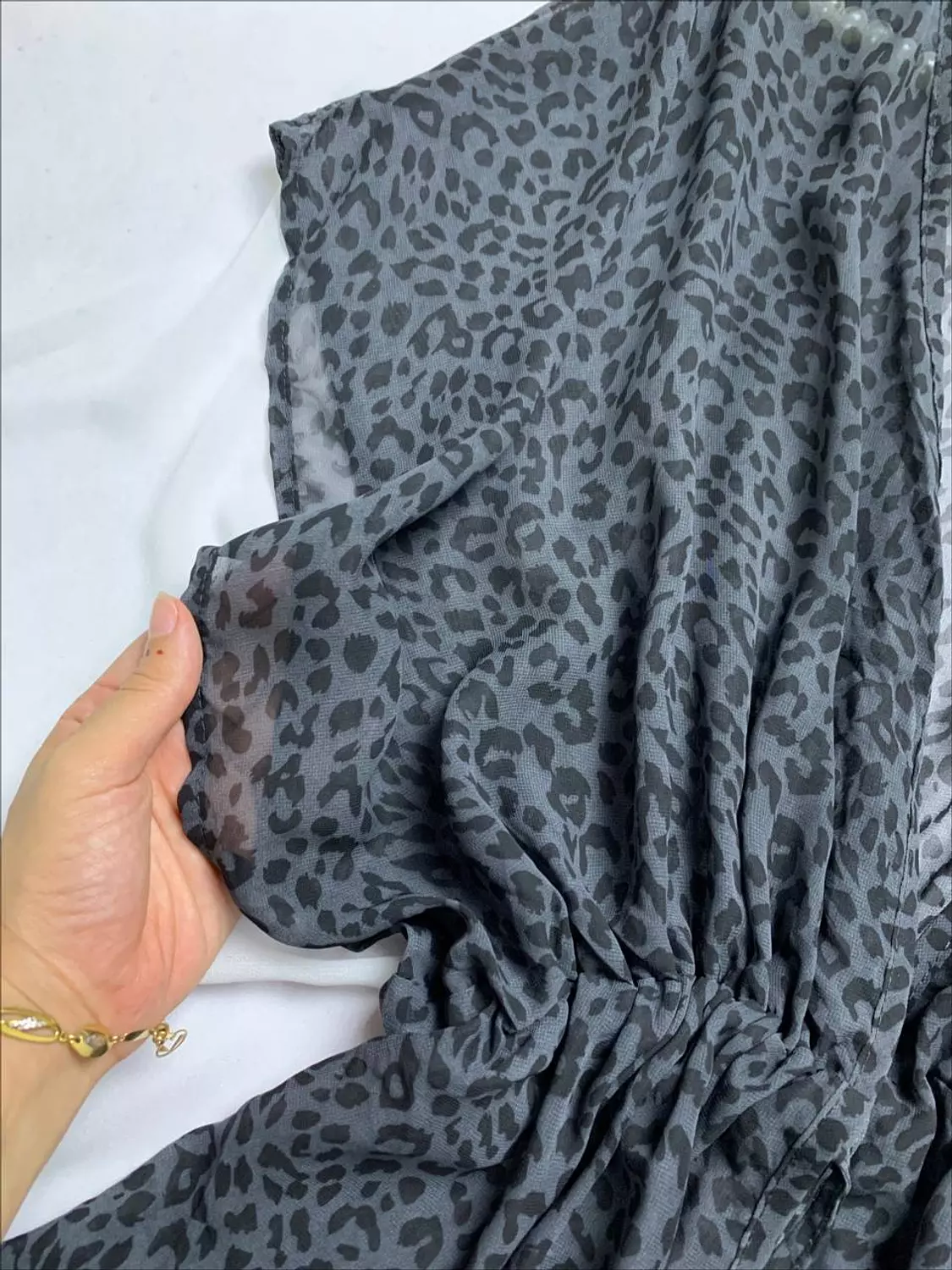 Chiffon leopard print burkini cover made in Germany 3